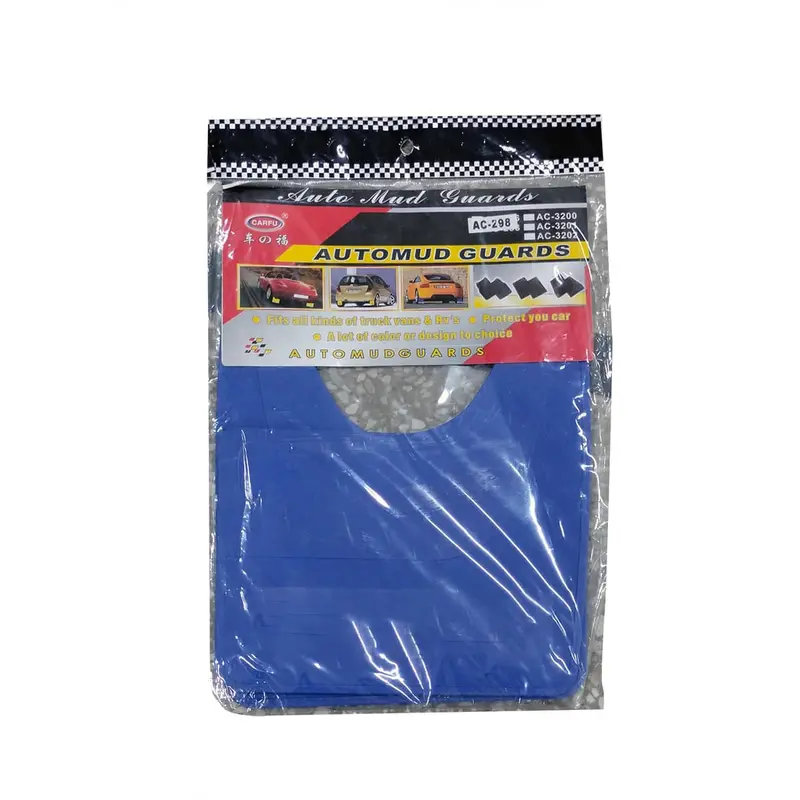 Spc Mud Flaps For Sedan And Hatchback Small 2 Pcs - Blue 2