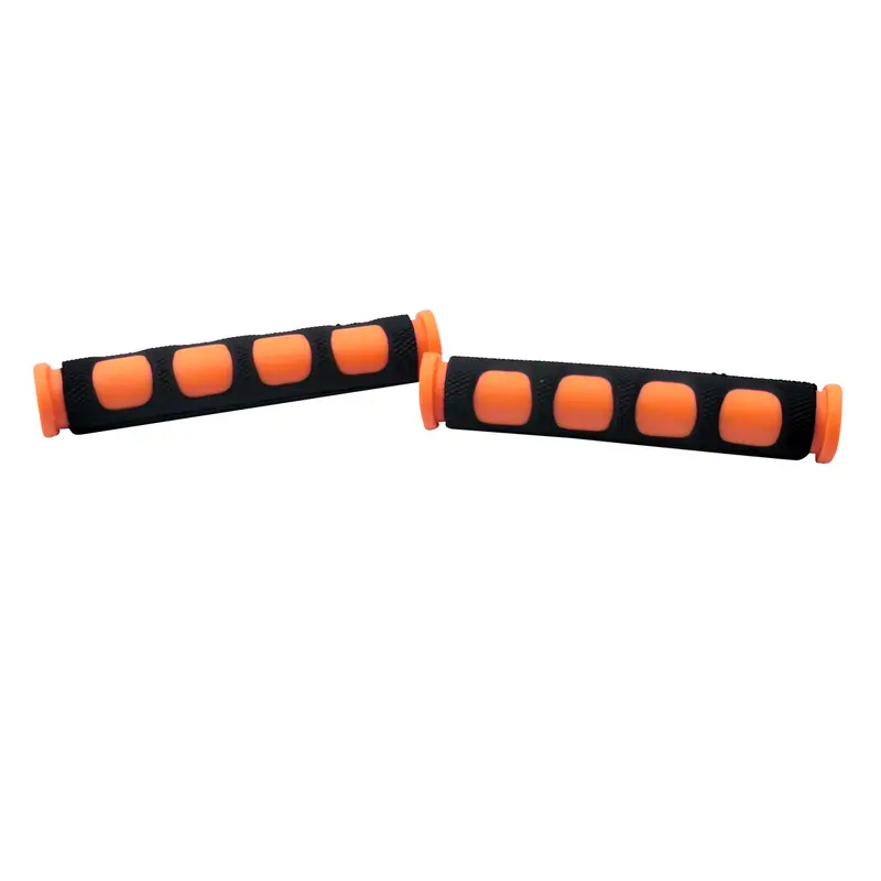 Special Grips Rubber Motorcycle Bike Front Brake And Clutch Lever Grips Pair - Black Orange 2