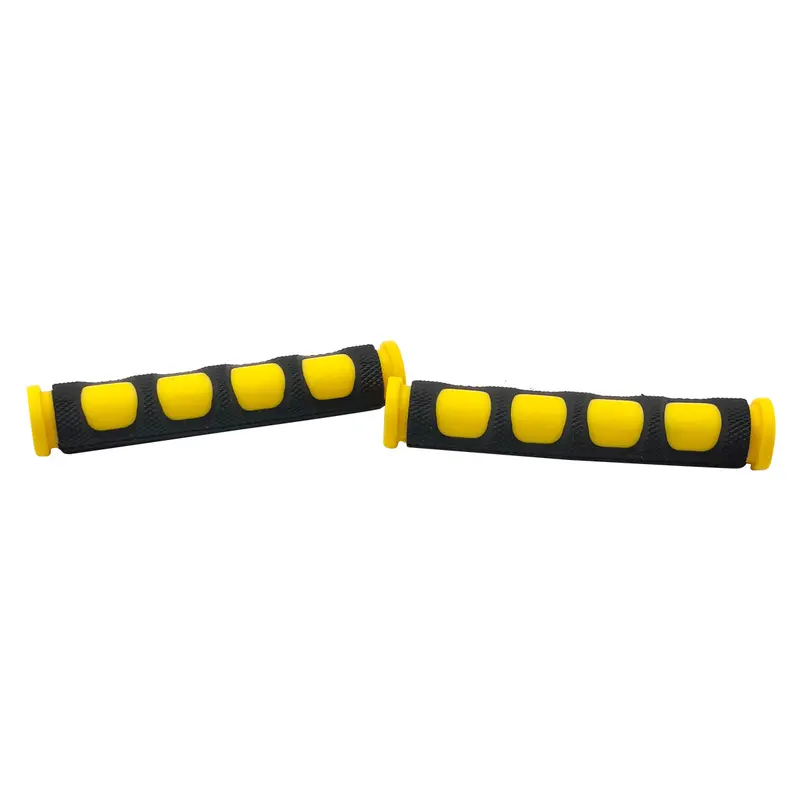 Special Grips Rubber Motorcycle Bike Front Brake And Clutch Lever Grips Pair - Black Yellow 2