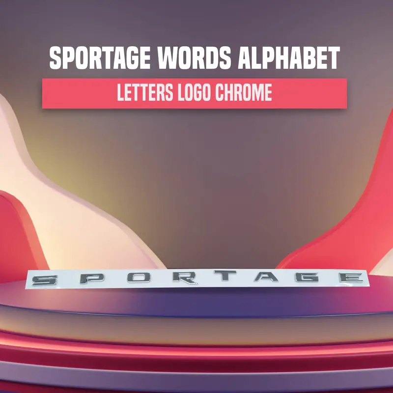 Sportage Metal Alphabet Letters Logo - Chrome 1
