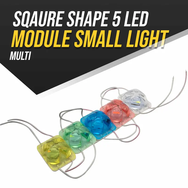 Sqaure Shape 5 Led Module Small Light Multi 1