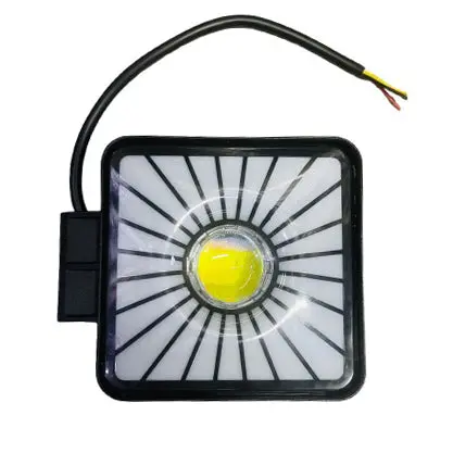 Square Led Projector Headlight With Rgb Halo Ring 1 Pcs - 4.5 Inch 2