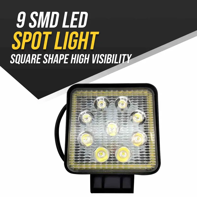 Square Shape 9 Smd Led Spot Light For High Visibility 1