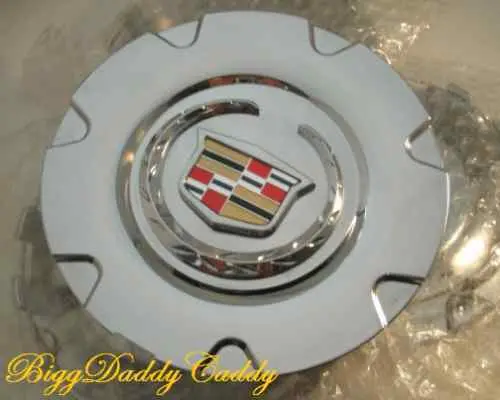 Srx 18" Chrome Factory Logo Center Caps 2004 Thru 2009 Set Of 4 1