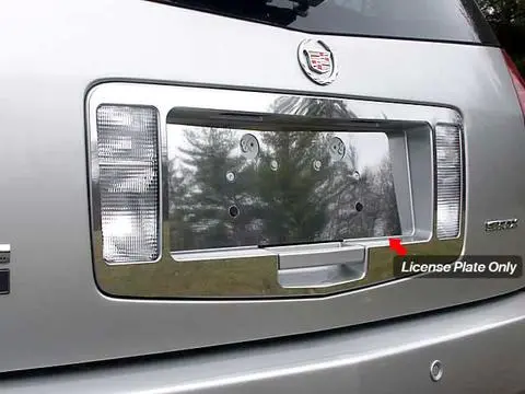 Stainless License Plate Bezel 1Pc Fits 2004-2009 Cadillac Srx Lp44260 1