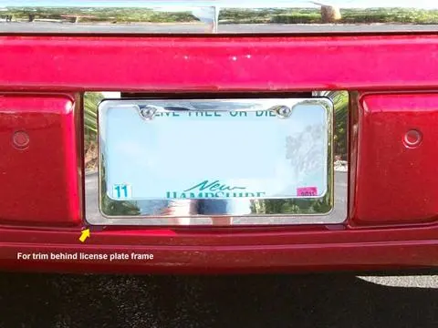 Stainless License Plate Bezel 1Pc Fits 2006-2011 Cadillac Dts Lp46245 1