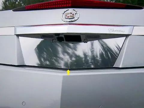 Stainless License Plate Bezel 1Pc Fits 2011-2014 Cadillac Cts Coupe Lp50254 1