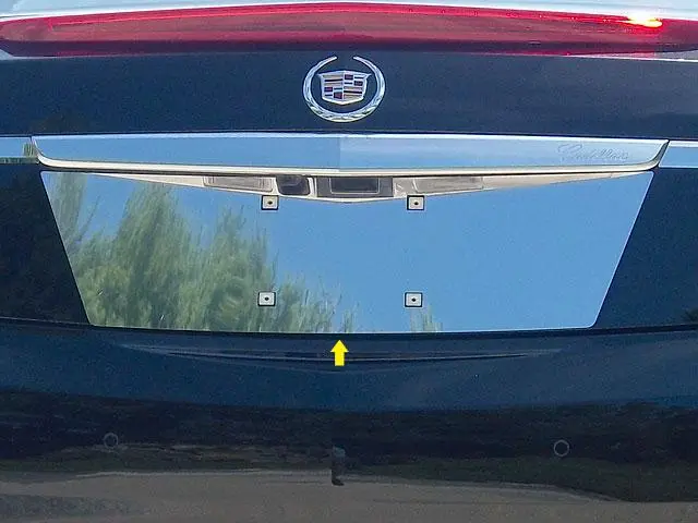 Stainless License Plate Bezel 1Pc Fits 2013-2017 Cadillac Xts Lp53245 1