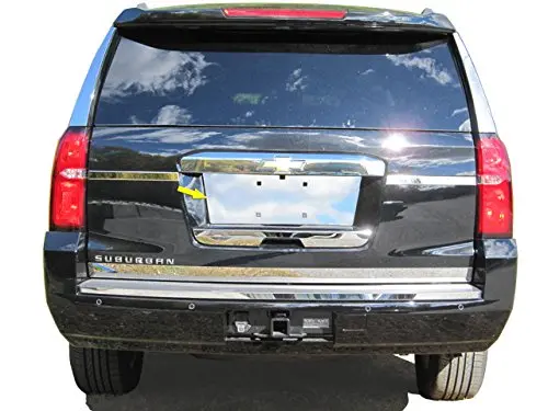 Stainless License Plate Bezel 1Pc Fits 2015-2020 Chevrolet Tahoe Lp55195 1