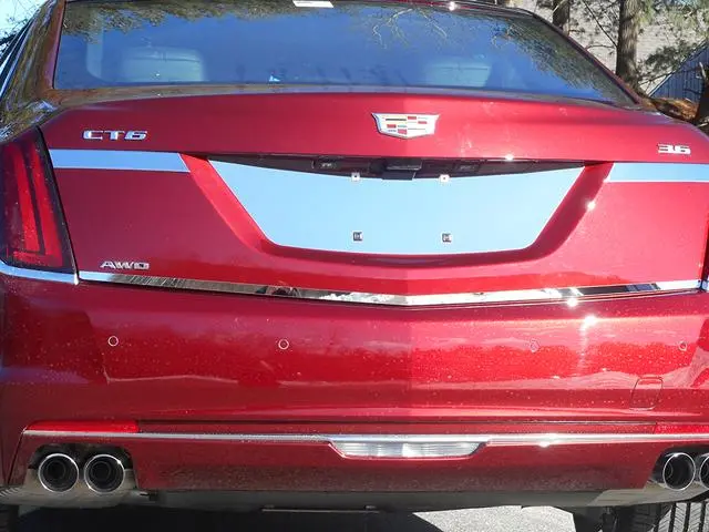 Stainless License Plate Bezel 1Pc Fits 2016-2018 Cadillac Ct6 Lp56230 1