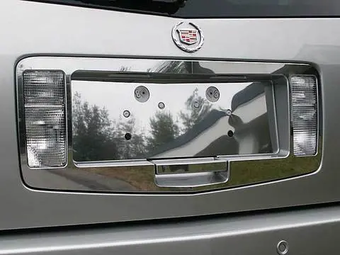 Stainless License Plate Surround 3Pc Fits 2004-2009 Cadillac Srx Lps44260 1