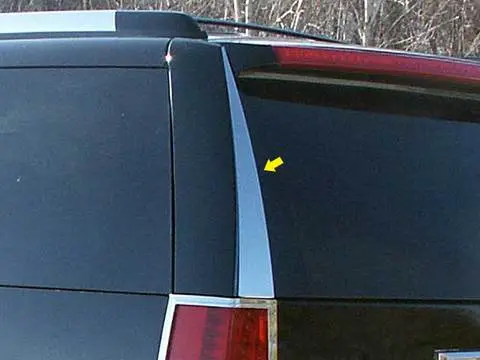 Stainless Rear Window Trim 2Pc Fits 2007-2014 Cadillac Escalade Rw47255 Qaa 1