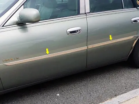 Stainless Rocker Panel Trim 4Pc Fits 2000-2005 Cadillac Deville Th40240 1