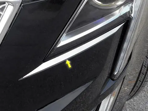 Stainless Steel Headlight Accent 2Pc Fits 2017-2020 Cadillac Xt5 Hl57260 1