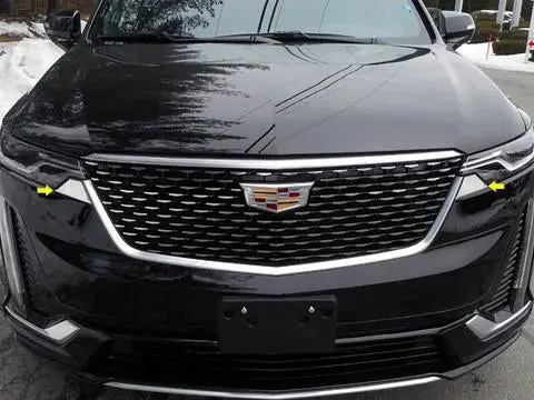 Stainless Steel Headlight Accent 2Pc Fits 2020 Cadillac Xt6 Hl60210 1
