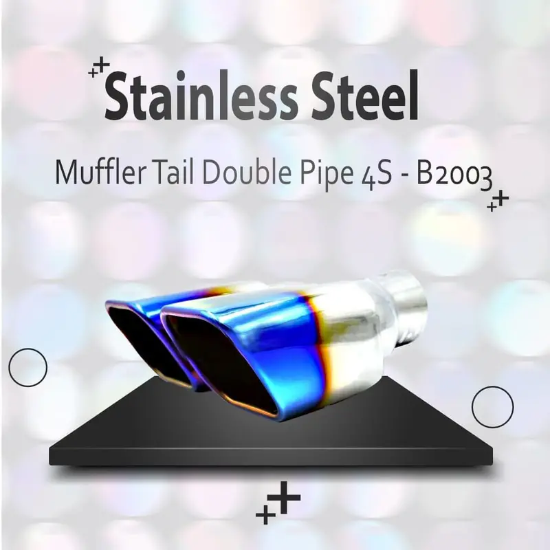 Stainless Steel Muffler Tail Double Pipe 4S - B2003 1