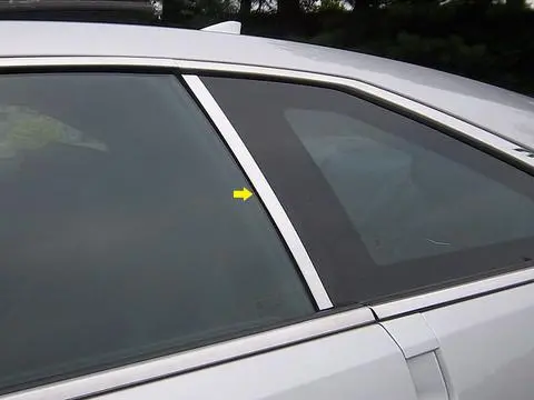 Stainless Steel Pillar Trim 2Pc Fits 2011-2014 Cadillac Cts Coupe Pp50254 1