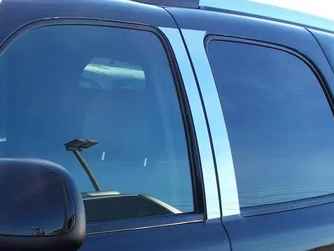 Stainless Steel Pillar Trim 4Pc Fits 2002-2006 Cadillac Escalade Pp42255 1