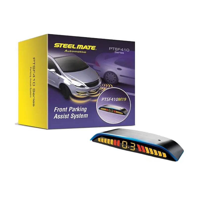 Steelmate Ptsf410m19 4 Sensor Front Pts With Slim Blue M19 Led Display 1