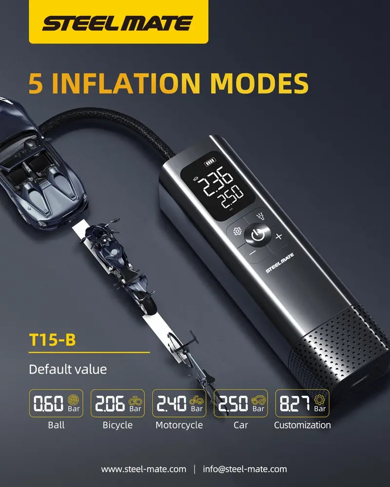 Steelmate T15b Tire Inflator 1