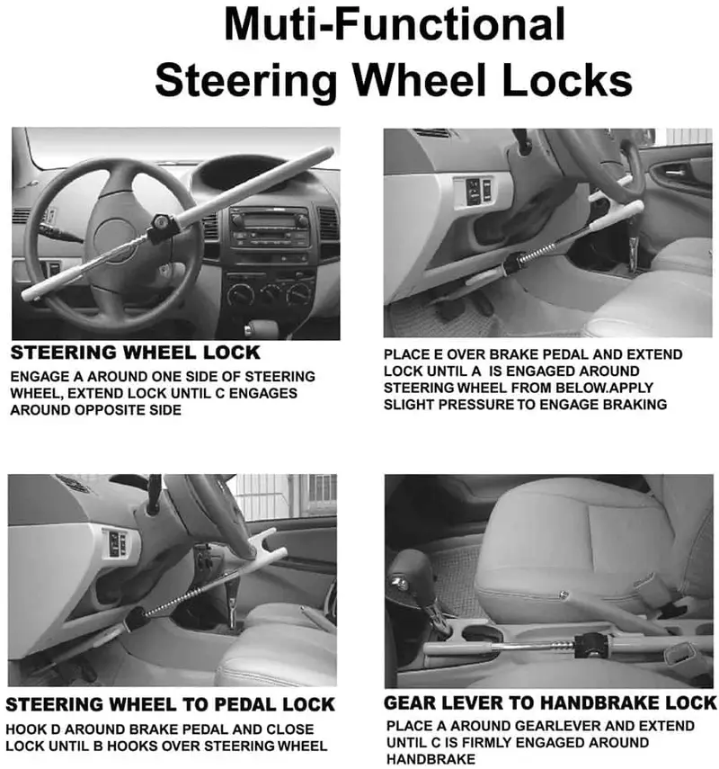 Steering And Steering To Clutch Multi Function Lock For Steering And Clutch Anti Theft - Multi 2