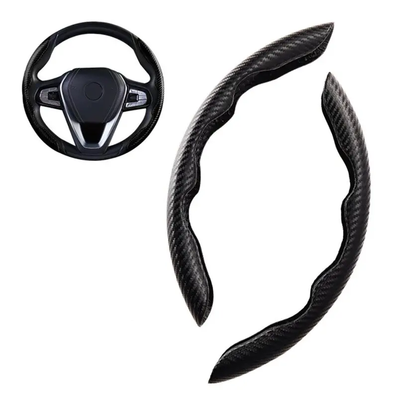 Steering Wheel Covers (2 Pc) Black Velvet Finish 1