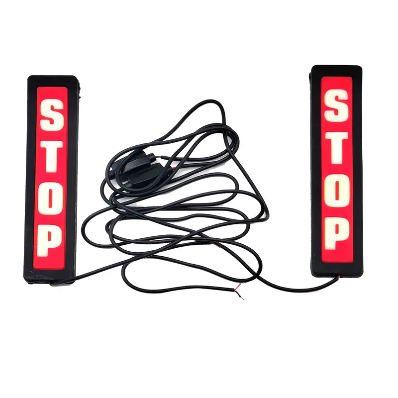 Stop Logo Day Time Back Bumper Lamp White 2