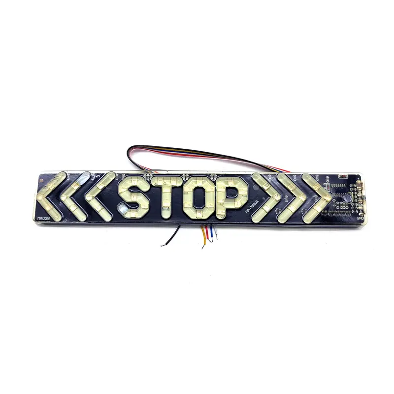 Stop Logo Indication Led Light For Motorcycle Bike - Multi A003293 2