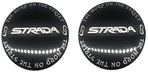Strada C-225-3 Black Wheel Center Cap (2 Pack) 1