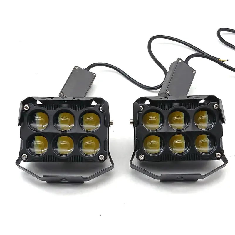 Super Bright 6 Led Fog Light For Motorbikes Pair 2