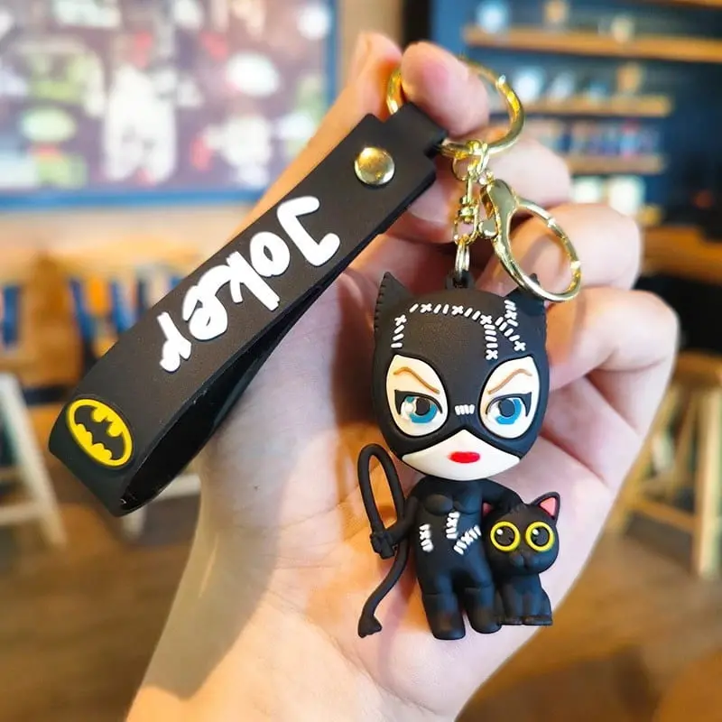 Super Hero Character Keychain Batgirl Black 2