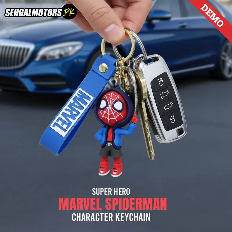 Super Hero Character Keychain Marvel Spiderman 1