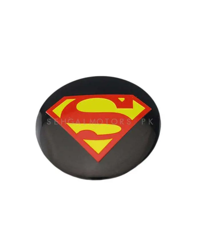 Superman Wheel Cap Logo Center Hub Badge Sticker - 4 Pcs 2