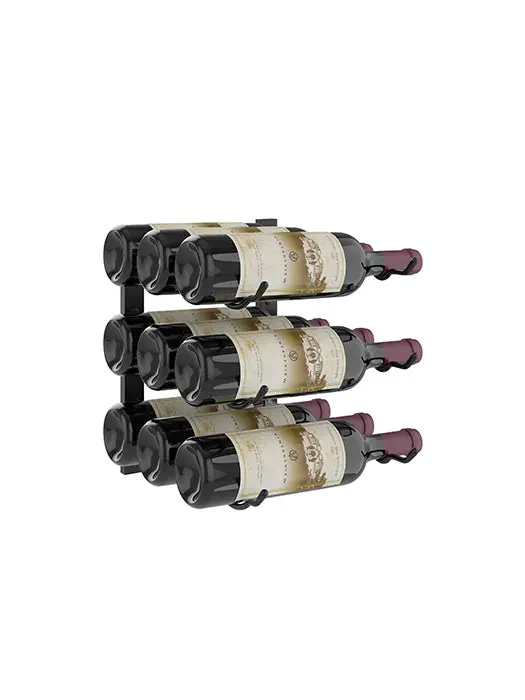 Support De 12 Pouces Pour 9 Bouteilles, Série W - Vintage View 1