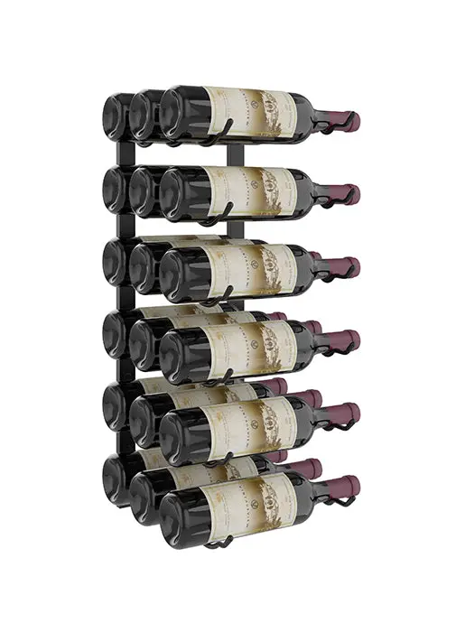 Support De 24 Pouces Pour 18 Bouteilles, Série W - Vintage View 1