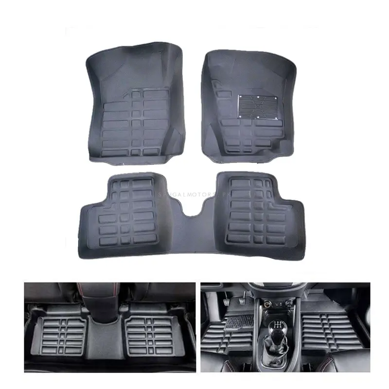 Suzuki Alto 5D Custom Floor Mat Black 3 Pcs 2018 - 2025 2