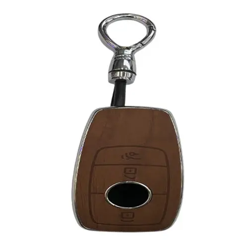 Suzuki Alto/Ciaz/Cultus/Swift/Wagon-R Tpu Key Cover Wooden Style - Remote Button Design 2009-2021 1
