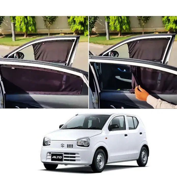 Suzuki Alto Custom Fit Retractable Curtains 2019 - 2025 - Sun Shade - Parda 1