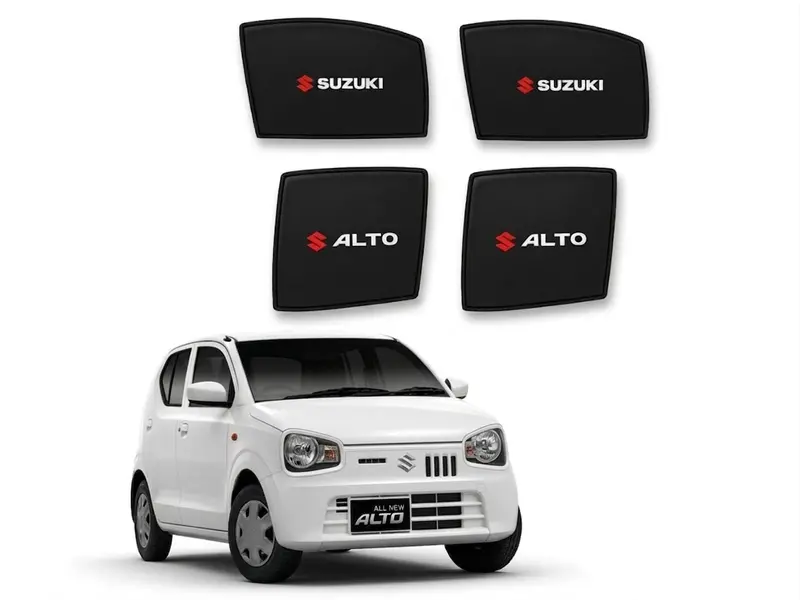 Suzuki Alto Foldable & Flexible Sunshade With Logo 2018 - 2025 - Side Sun Shade 1