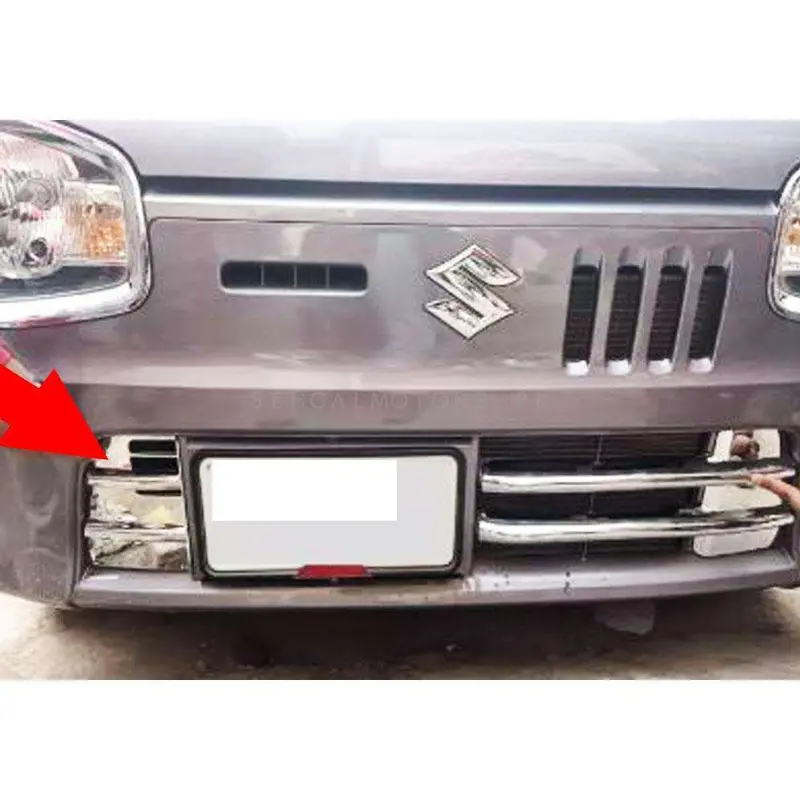 Suzuki Alto Front Grille Chrome Trims 2Pcs 2018 - 2025 2