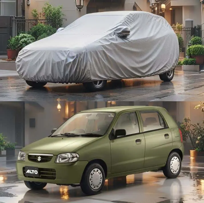 Suzuki Alto Maximus Non Woven Car Top Cover 2000 - 2012 - T- Scratchproof And Waterproof - Without Belt 1