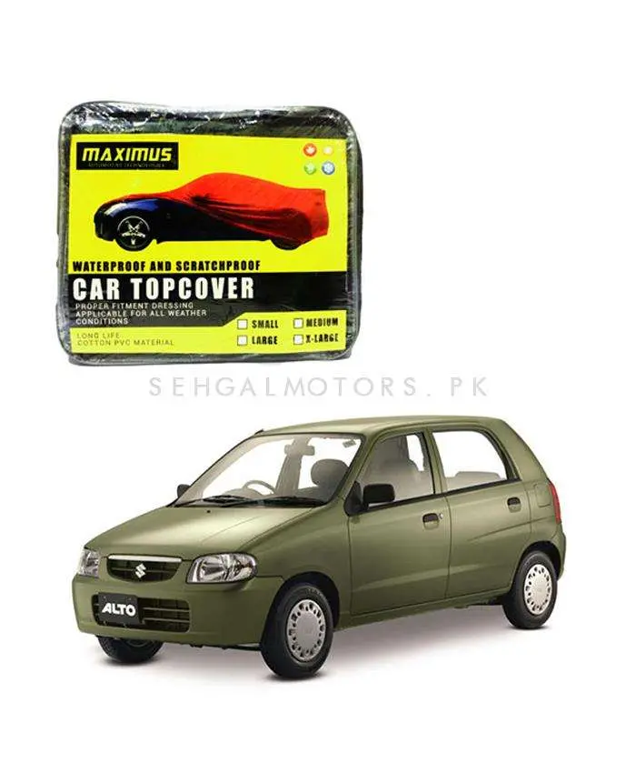 Suzuki Alto Maximus Non Woven Car Top Cover 2000 - 2012 - T- Scratchproof And Waterproof - Without Belt 2