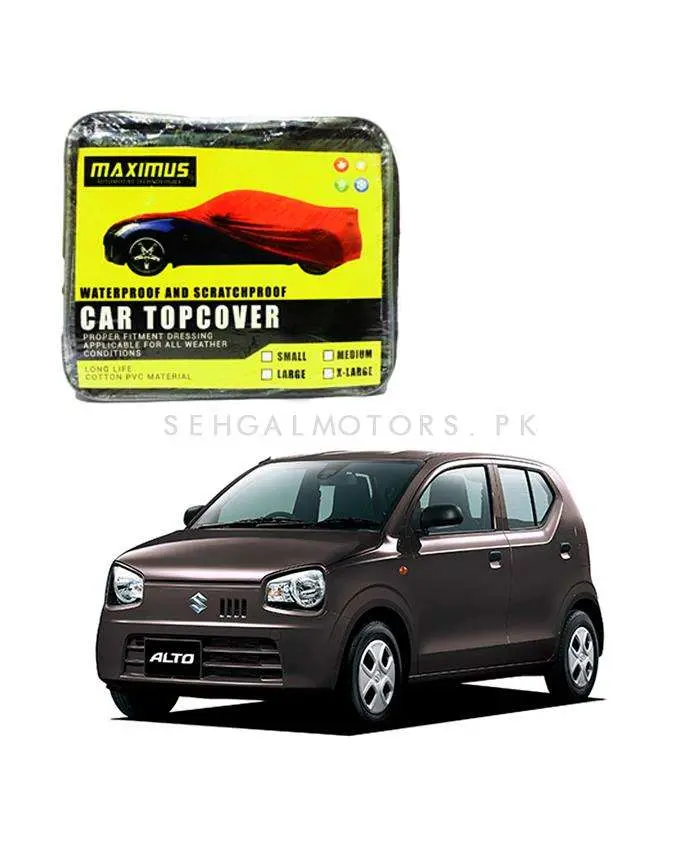 Suzuki Alto Maximus Non Woven Car Top Cover 2018 - 2025 - - Scratchproof And Waterproof - Without Belt 2