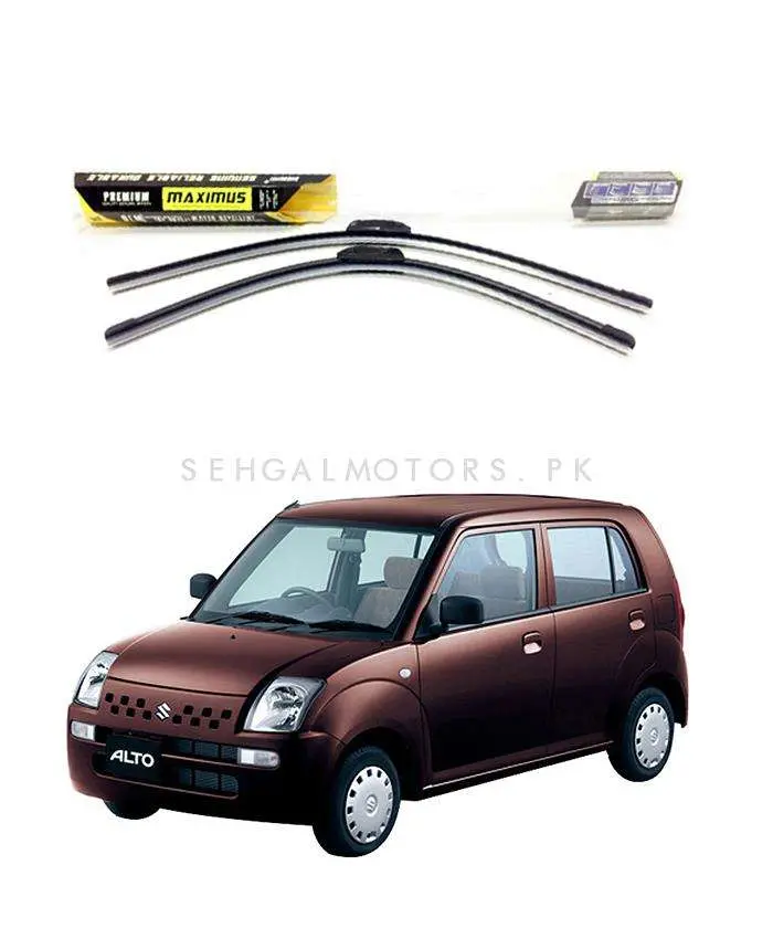 Suzuki Alto Maximus Premium Silicone Wiper Blades 2004 - 2009 1