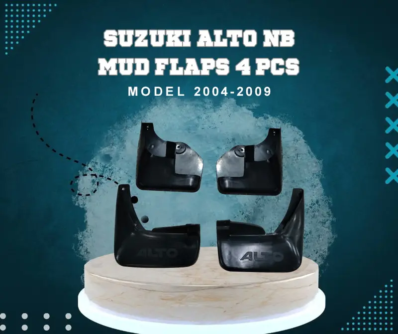 Suzuki Alto Mud Flaps 4 Pcs 2004 - 2009 - Car Mudguard | Fender Mud Flaps | Splash Guards 1