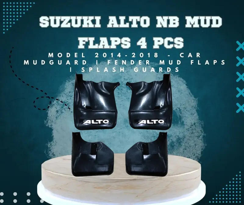 Suzuki Alto Mud Flaps 4 Pcs 2014 - 2018 - Car Mudguard | Fender Mud Flaps | Splash Guards 1