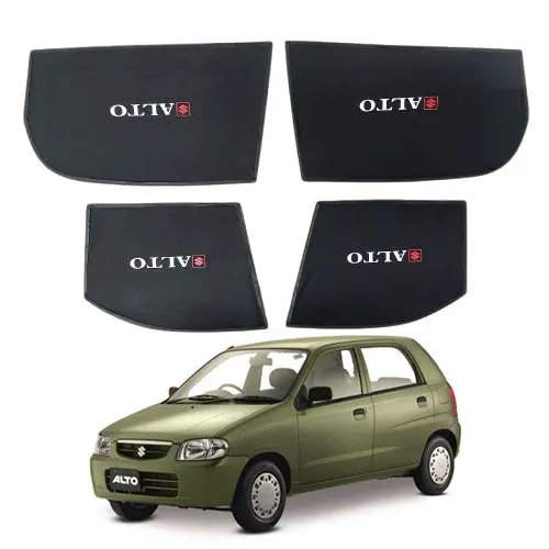 Suzuki Alto Old Japanese Foldable & Flexible Sunshade With Logo 2000-2012 - Side Sun Shade 1