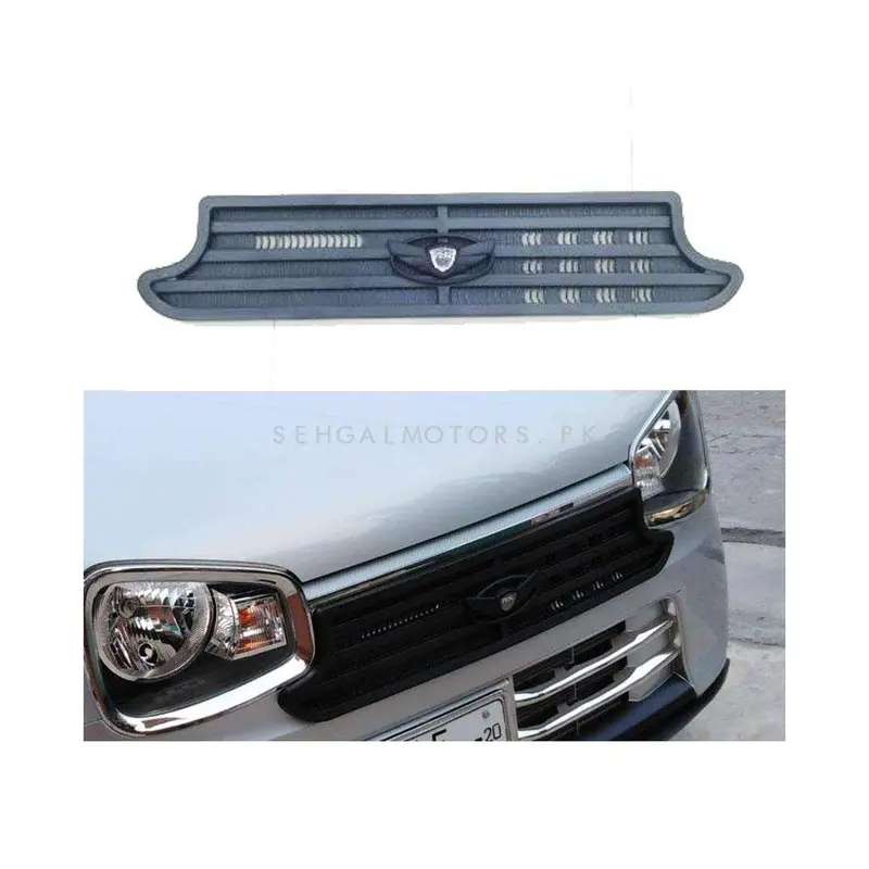 Suzuki Alto Rs Style Carbon Fiber Front Grille Full Black 2018 - 2025 1