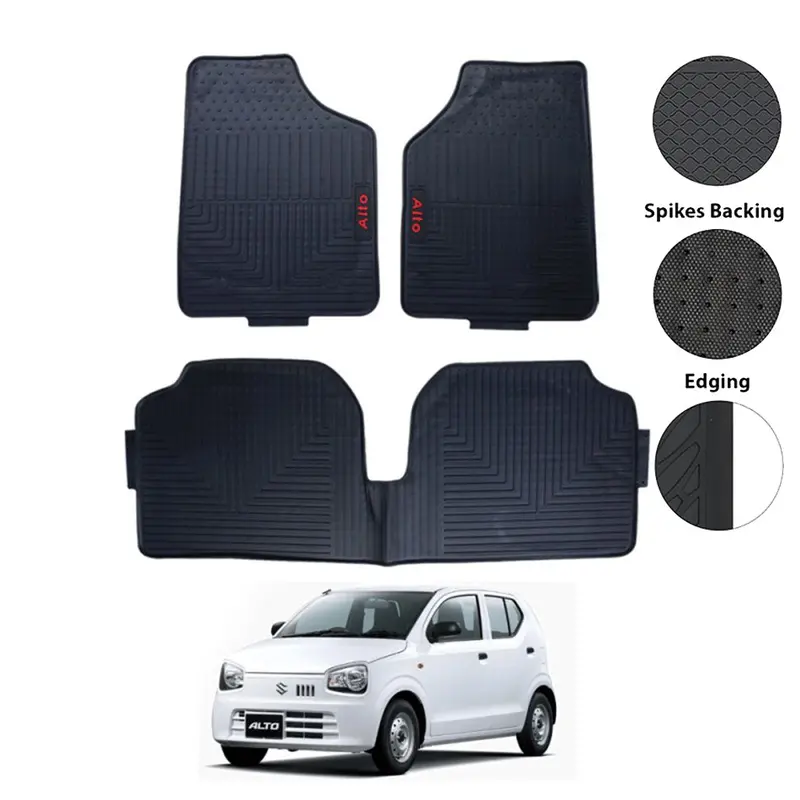 Suzuki Alto Rubber Floor Mat Black Model 2014-2019 1