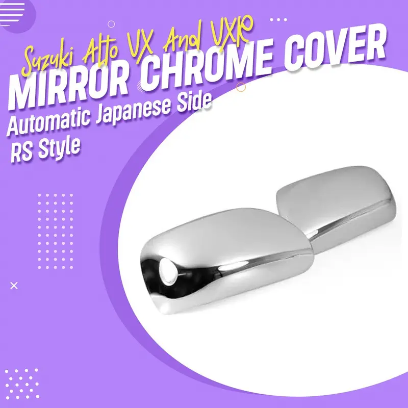 Suzuki Alto Vx/Vxr Side Mirror Cover 2018 - 2025 - - Rs Style- Chrome Mirror Ma00159 1